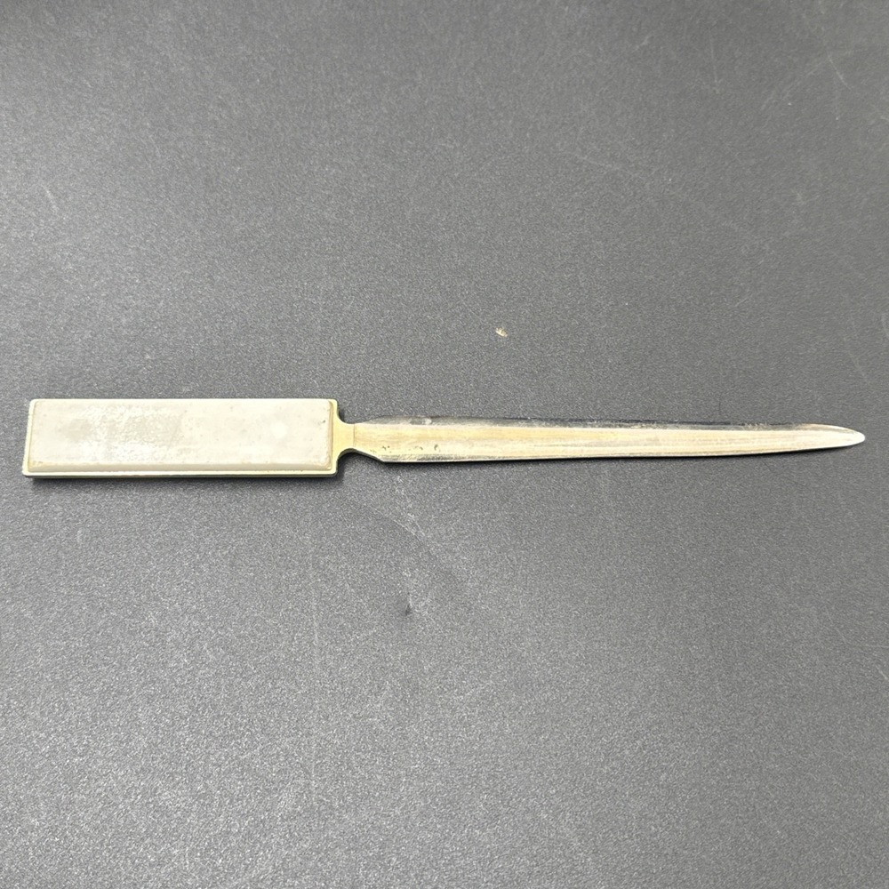 VTG White Handled Generic Mail Letter Opener